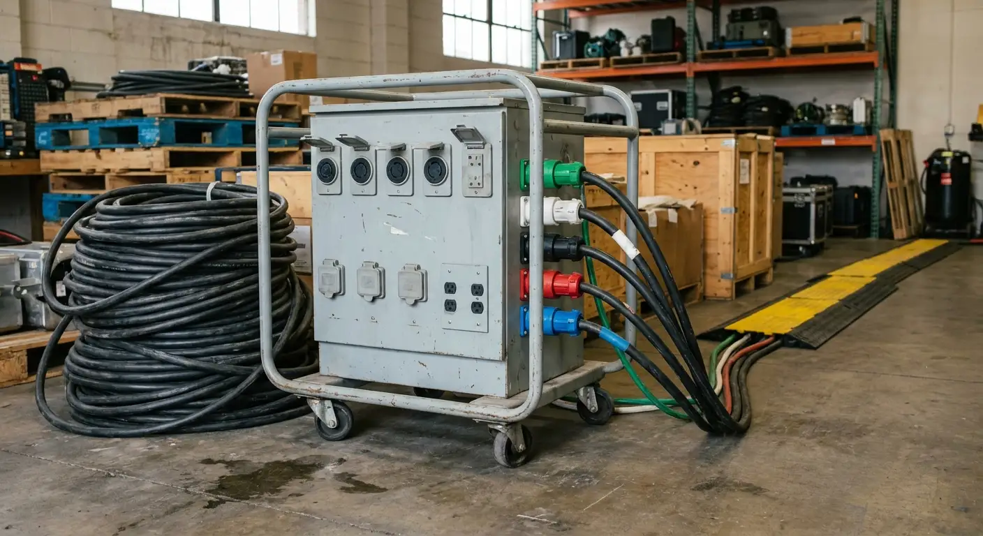 Commercial power distribution equipment ready for deployment in Walnut Creek, CA