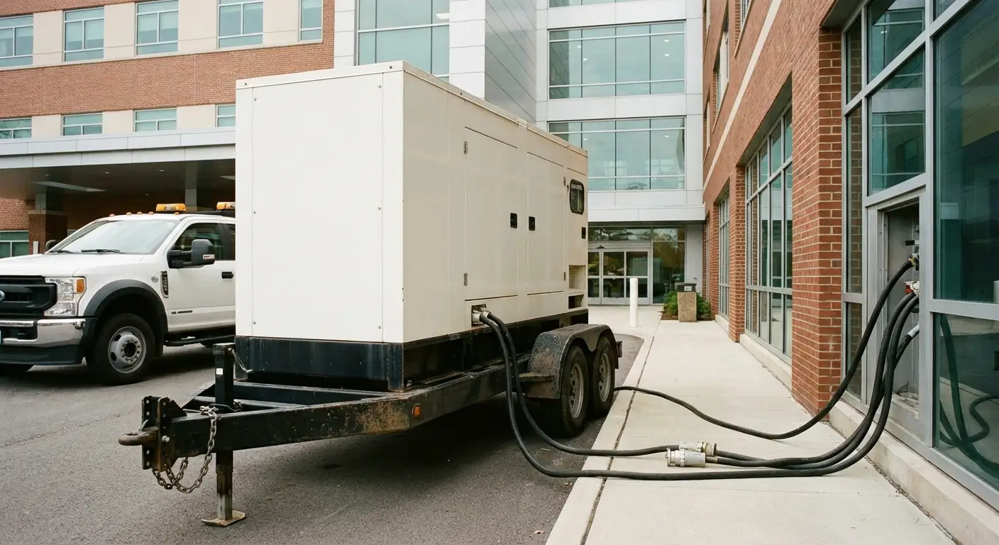 Commercial generator rental equipment ready for deployment in Walnut Creek, CA