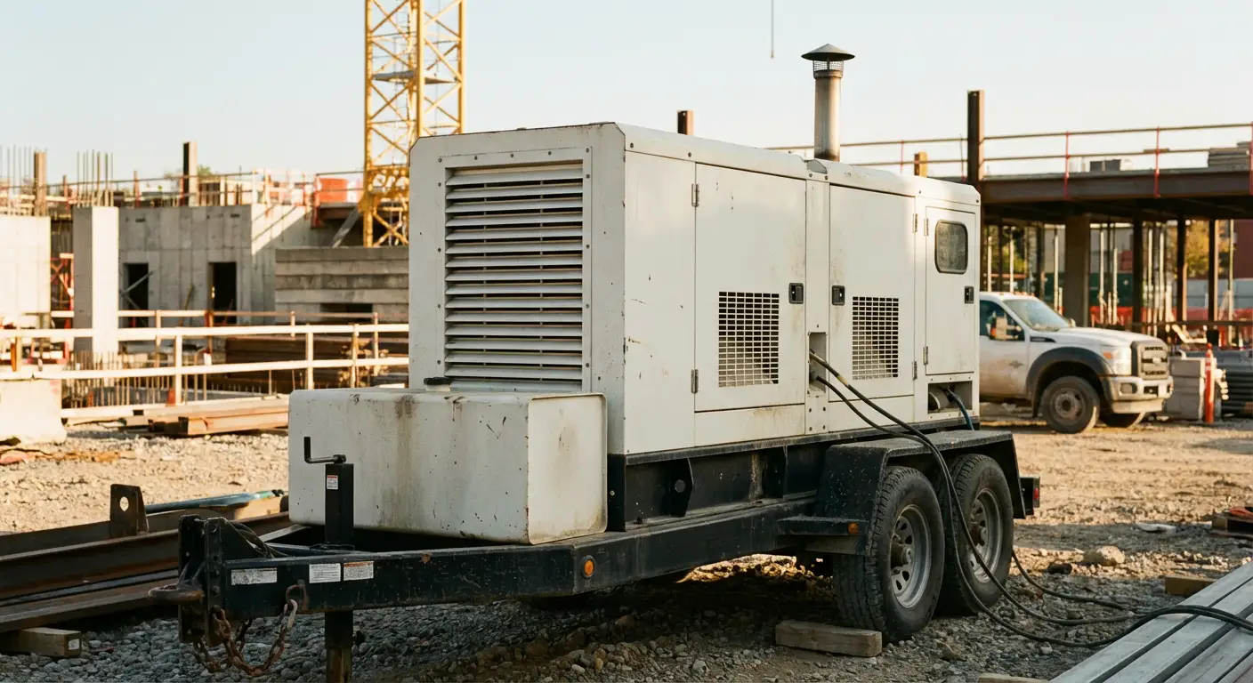 Construction generator rental background in Walnut Creek, CA