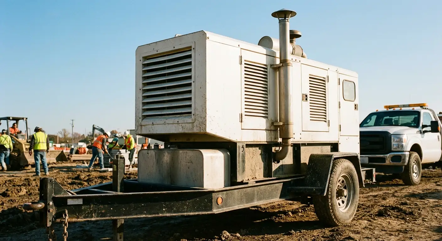 Industrial generator equipment on site in Walnut Creek, CA