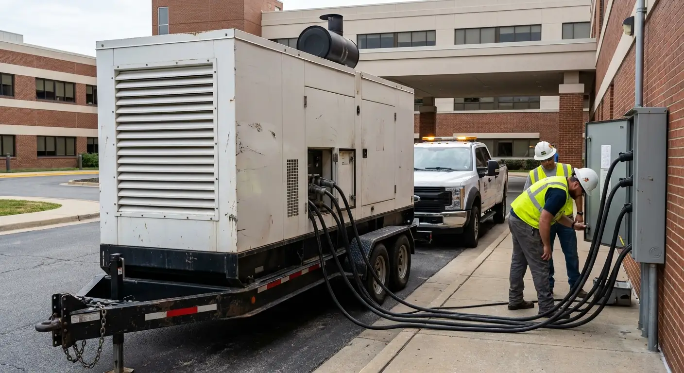 Commercial generator ensuring power reliability in the Walnut Creek