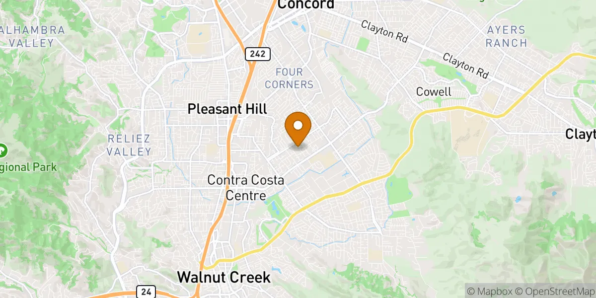 neighborhood map in Walnut Creek, CA