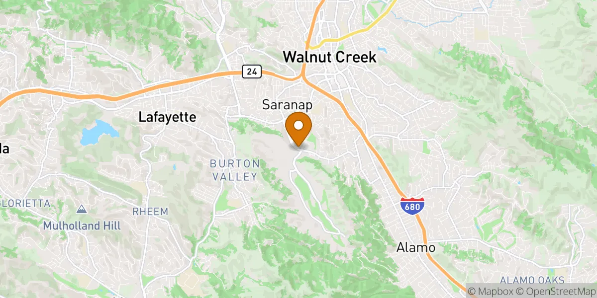 neighborhood map in Walnut Creek, CA