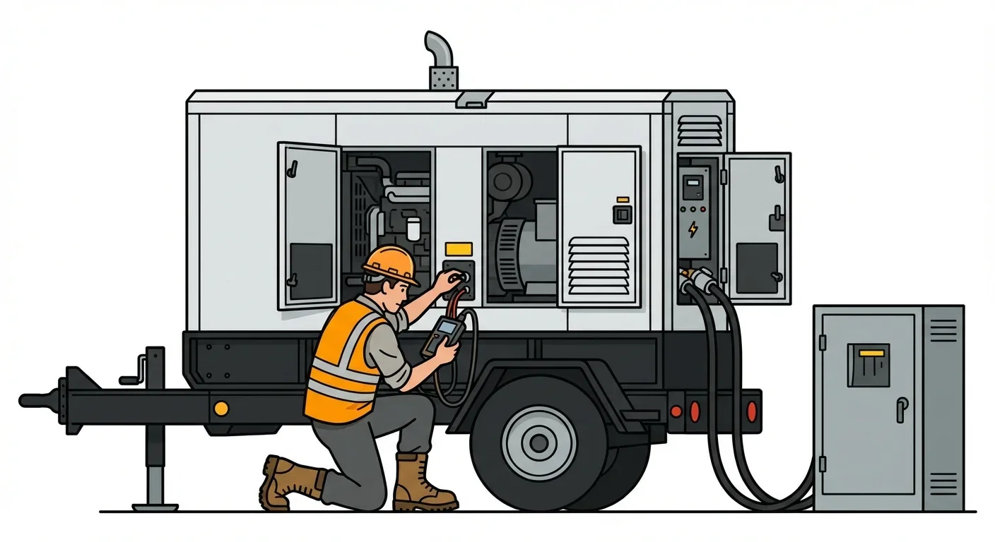 Infographic showing common sources of generator downtime in Walnut Creek, CA